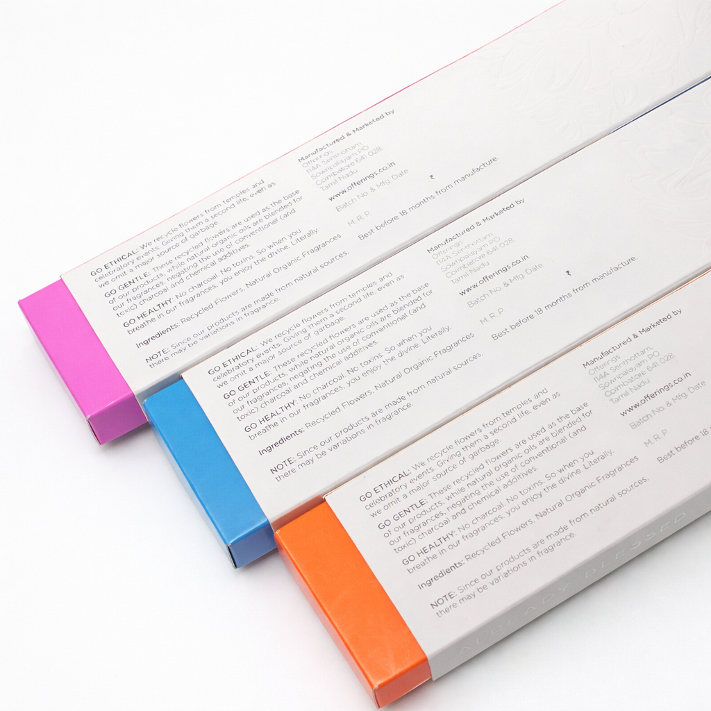 Javadhu Natural Incense Sticks - Low Smoke