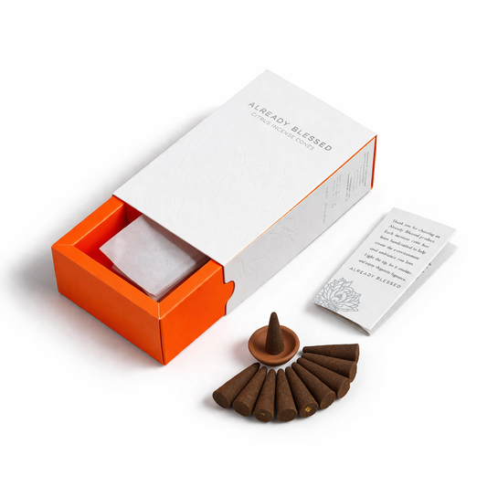 Lotus Natural Incense Cones - Low Smoke