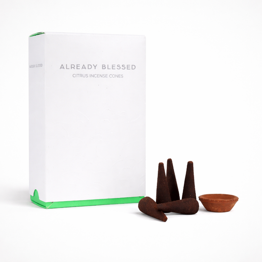 Citrus Natural Incense Cones - Low Smoke