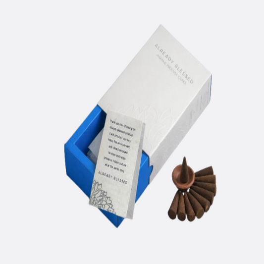 Jasmine Natural Incense Cones – Low Smoke